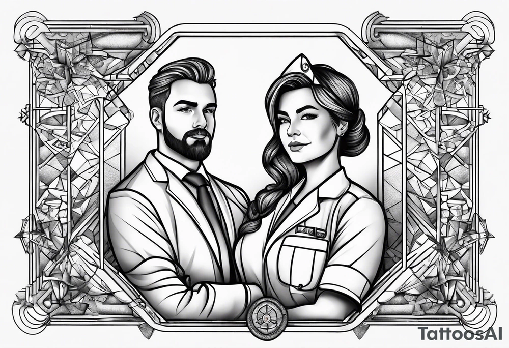 Accountant and Nurse tattoo idea