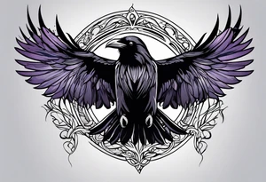 Raven tattoo idea