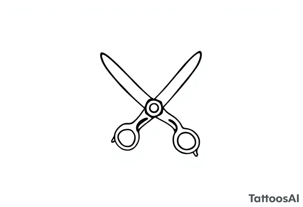Scissors tattoo idea