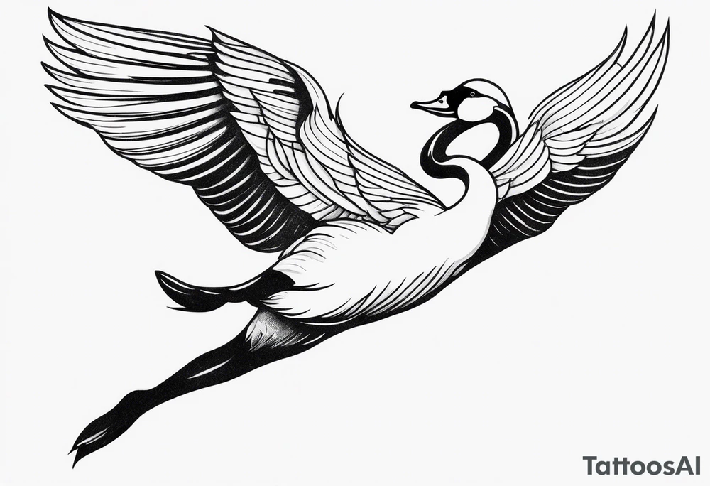woman swan diving off of a cigarette tattoo idea