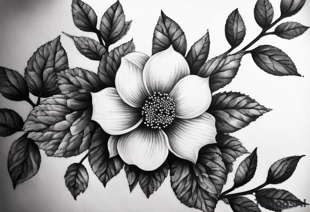 ramo de flor cerejera na canela tattoo idea