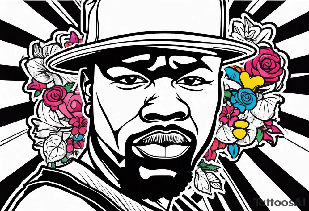 Fifty Cent Rapper tattoo idea