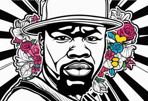Fifty Cent Rapper tattoo idea