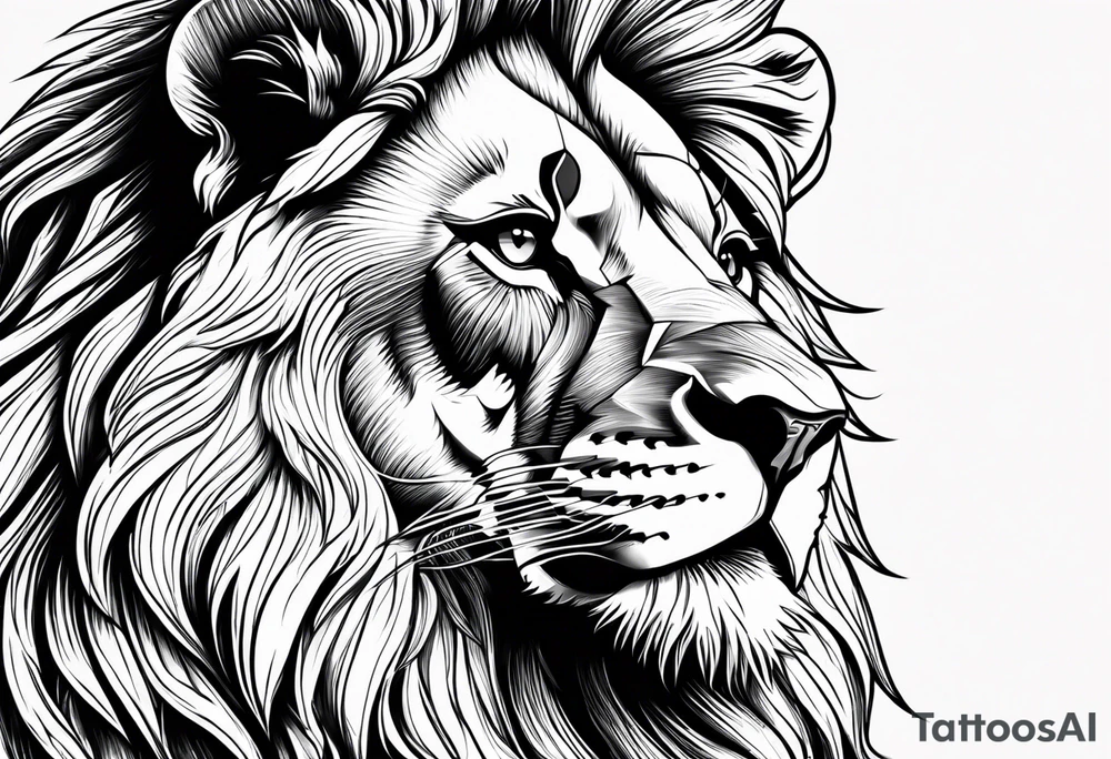 Valhalla sword shield stairs tattoo idea