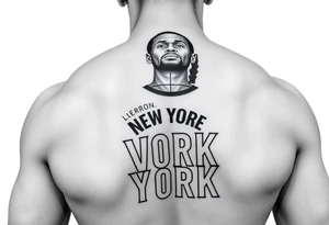 Lebron New York strong fearless tattoo idea