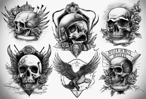 Fallen Heroes Never Forget tattoo idea