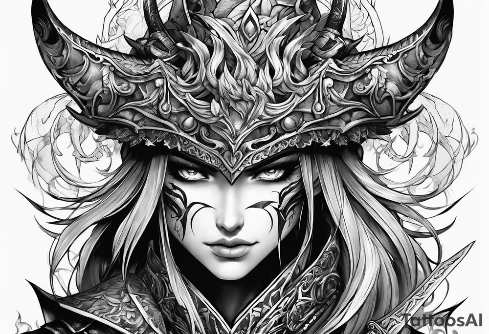 demonslayer anime tattoo idea