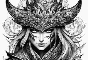 demonslayer anime tattoo idea