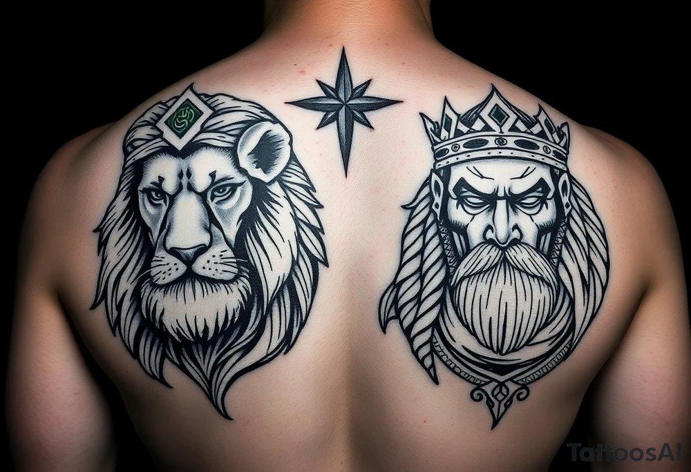first off all can u get me a picture of imam ali and a lion on on one side and imam ali on the other side make sure u get the pictures from google tattoo idea