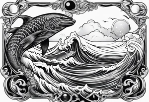 Mythical sea creatures tattoo idea