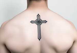 a simple cross tattoo idea