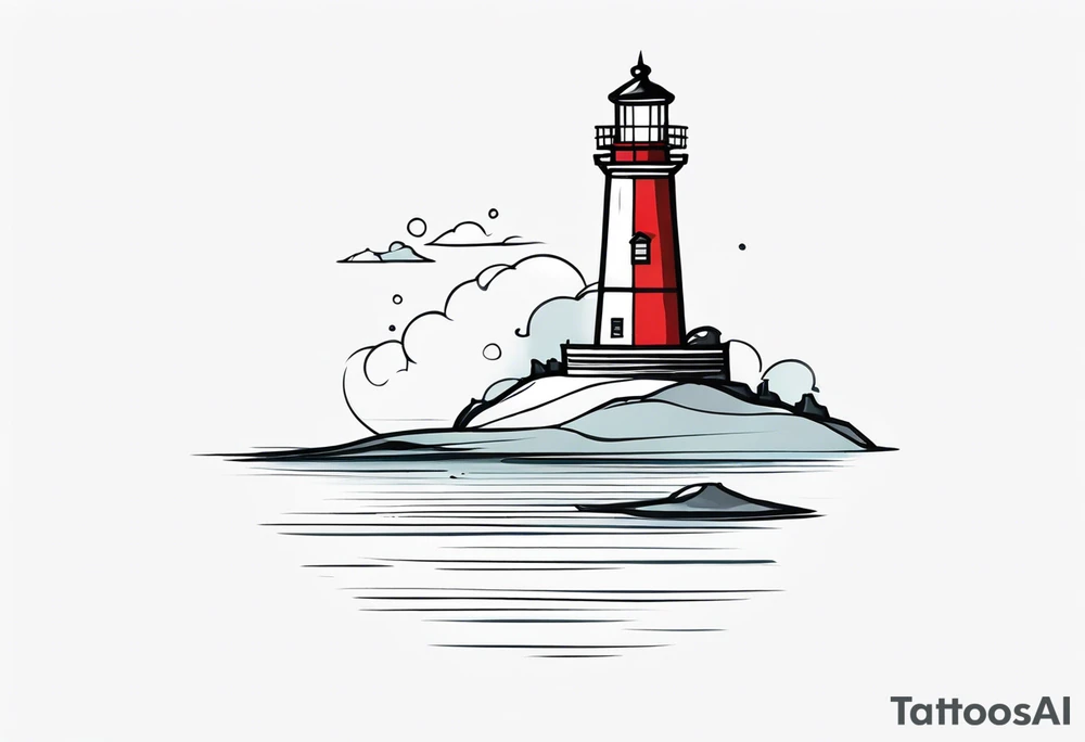lighthouse tattoo idea