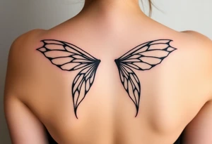 fairy wings gothic tattoo idea
