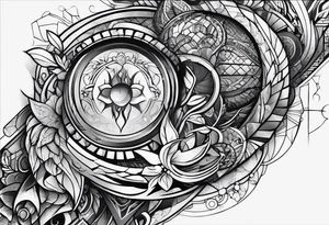 Cyber hand tattoo idea