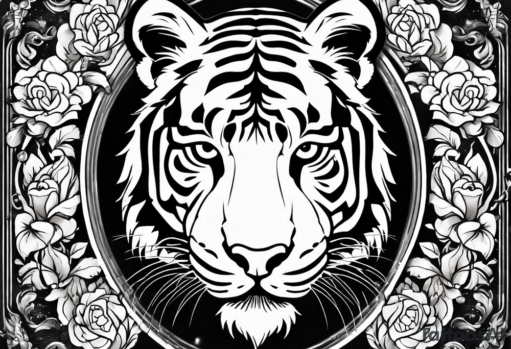Full right arm sleeve a tiger at the top with a crown and third eye underneath a large hour glass with a brain and heart inside of it tattoo idea
