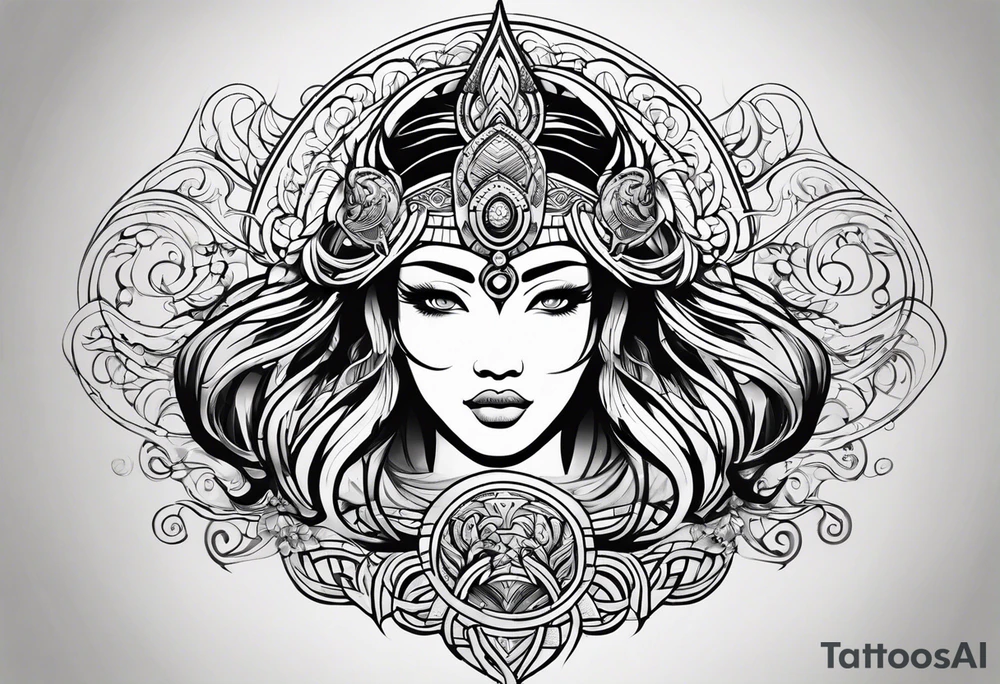 aquarius tribal tattoo tattoo idea