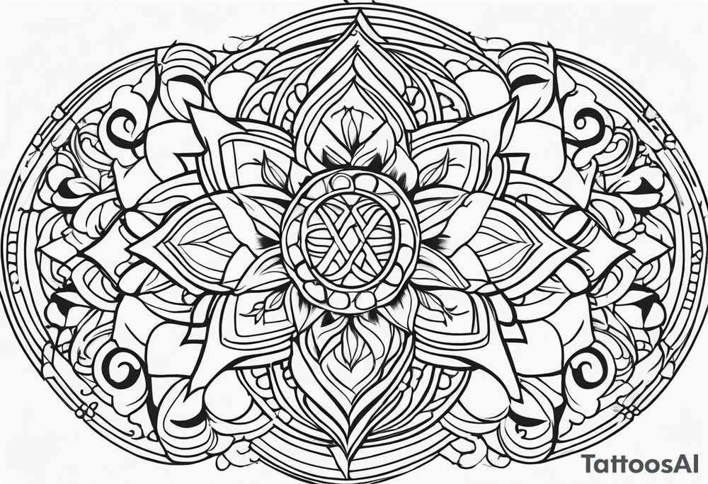 outline of a nasoni tattoo idea