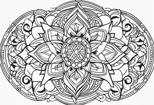 outline of a nasoni tattoo idea