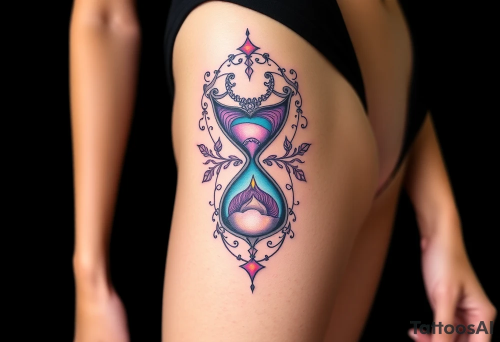 hourglass tattoo idea