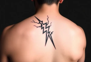 Lighting bolt
With back shadow tattoo idea