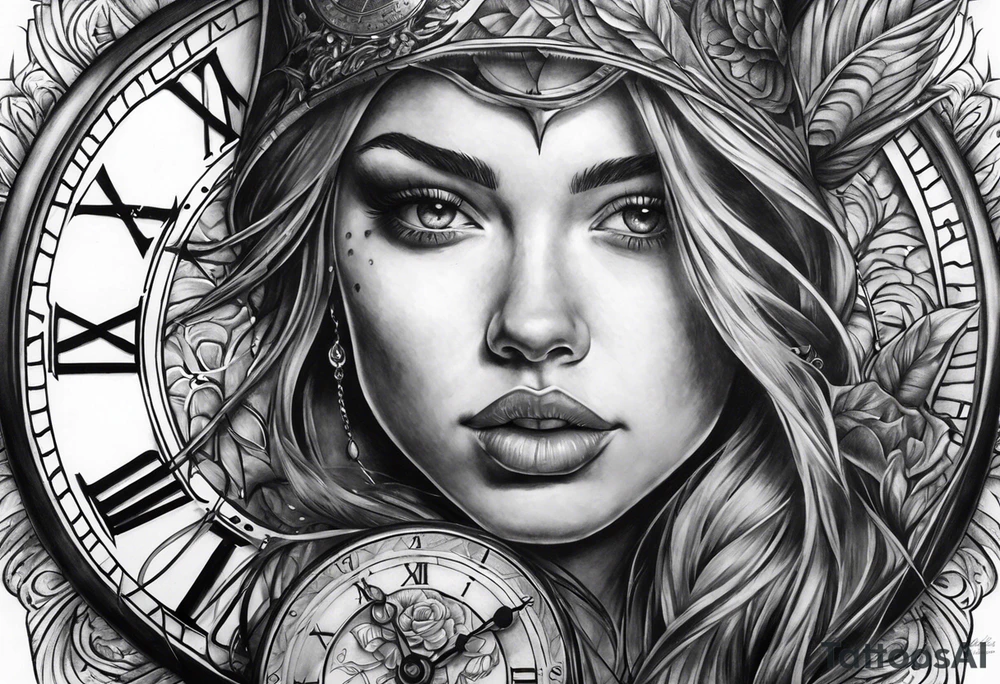 Chosen one with clock tattoo idea