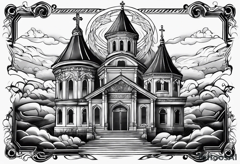 Valhalla word church tattoo idea