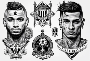 Corinthians player Cássio tattoo idea