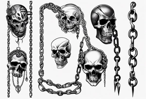 Chains tattoo idea