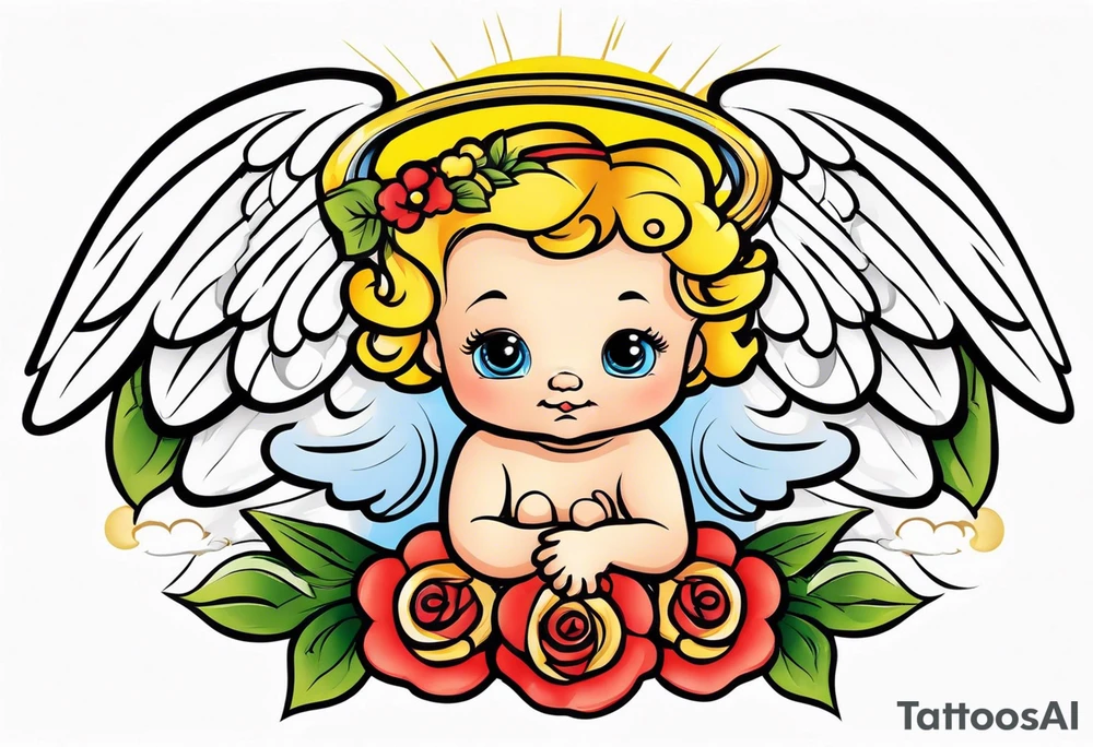Newborn Angel tattoo idea