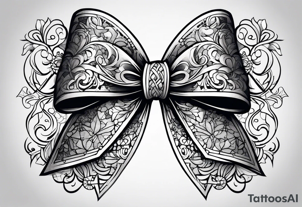 Lacey bows tattoo idea