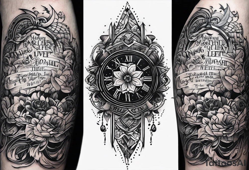 the words “ much given” for my right forearm and the words “much required” for my left forearm in a cool font but it needs to be very legible tattoo idea