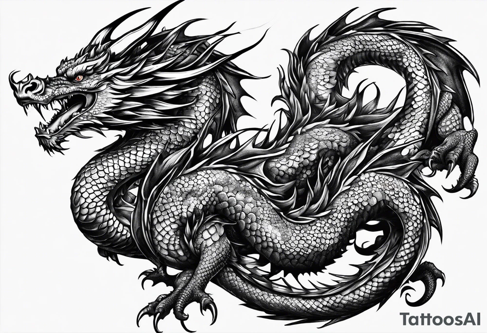 dragon tattoo idea