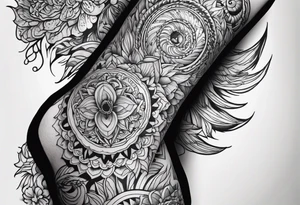 extreme tissue pain on elbow tattoo idea