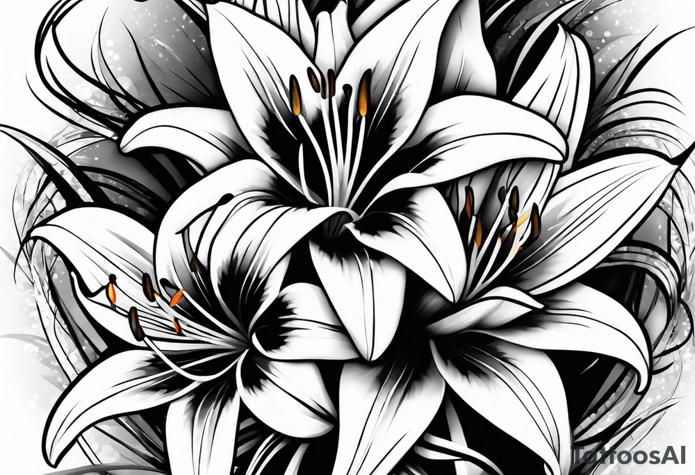 Lillies tattoo idea