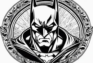 batman from the old comics tattoo idea