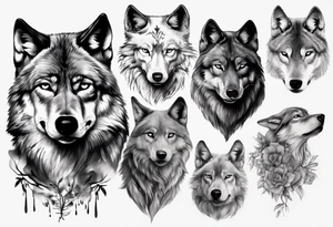 wolf photorealism tattoo idea
