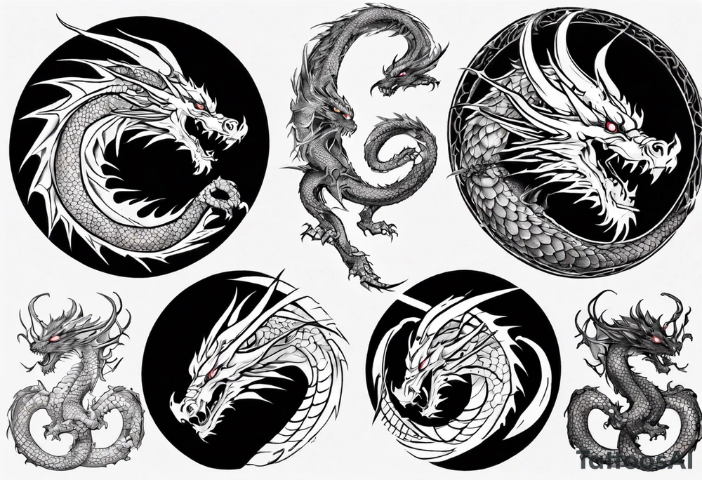 Dragon back piece tattoo idea