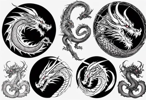 Dragon back piece tattoo idea