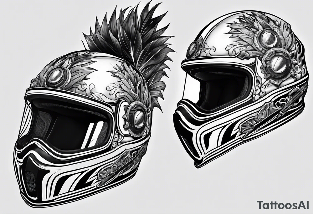 Fire helmet tattoo idea