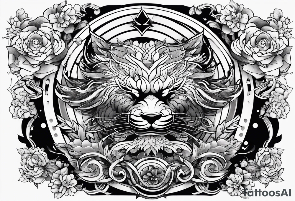 the word ganbatte from japan tattoo idea