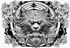 the word ganbatte from japan tattoo idea