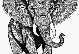 Baby elephant tattoo idea