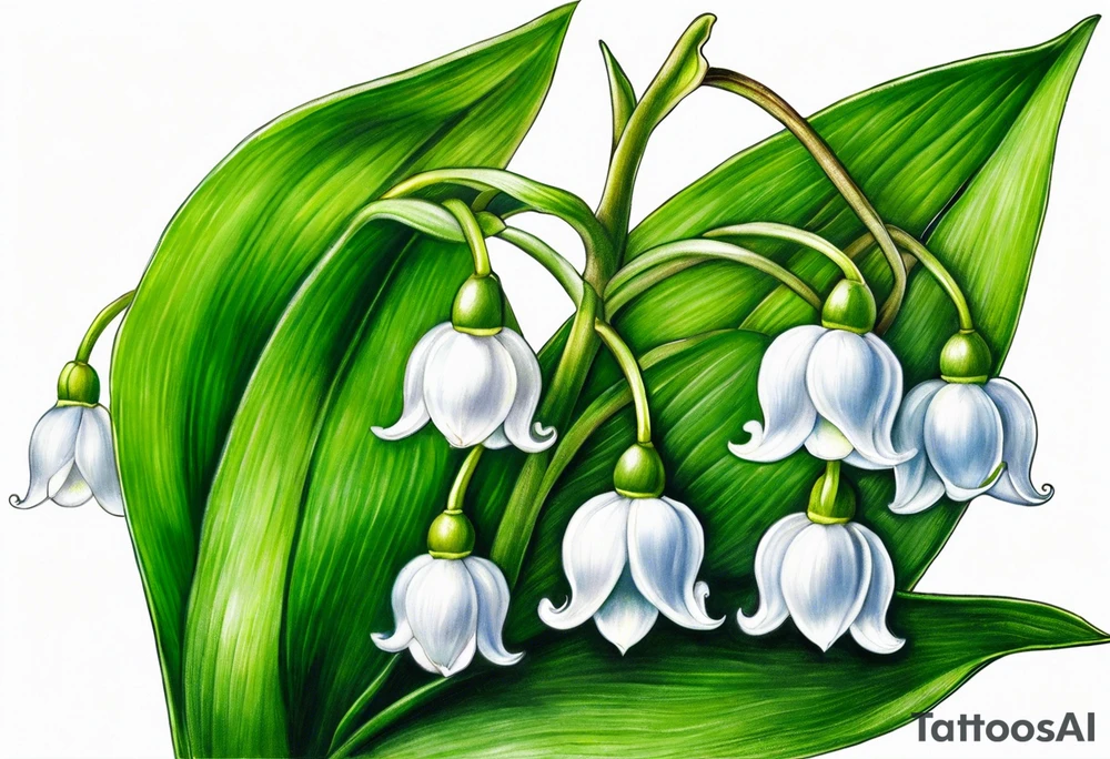 lily of the valley tattoo idea