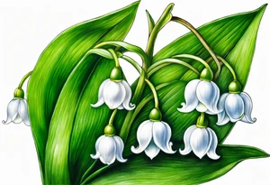 lily of the valley tattoo idea