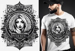 The name محمود and a date 04/12/2019 under it tattoo idea