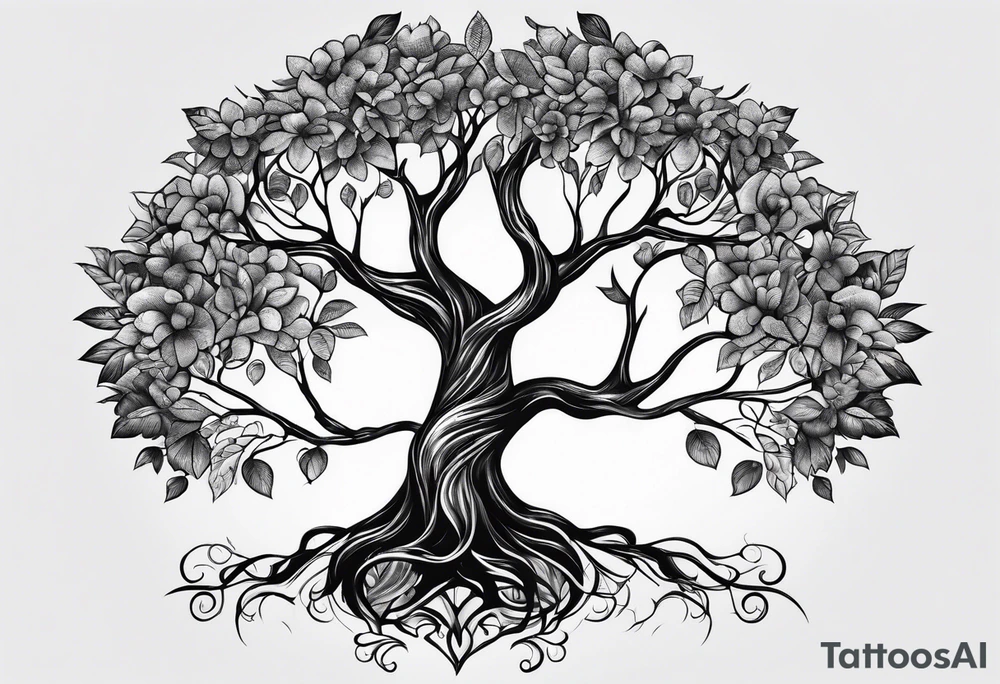 Family tree tattoo idea