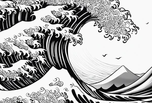 waves tattoo idea
