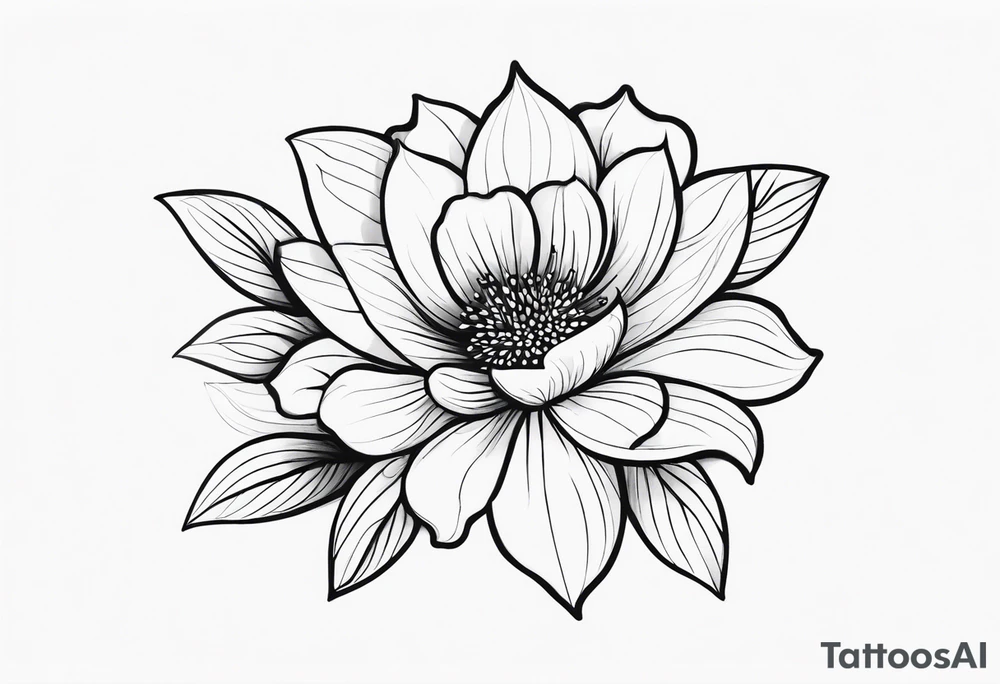 “Produce a series of minimalist flower tattoos, each representing different blooms with a focus on simplicity and beauty.” tattoo idea