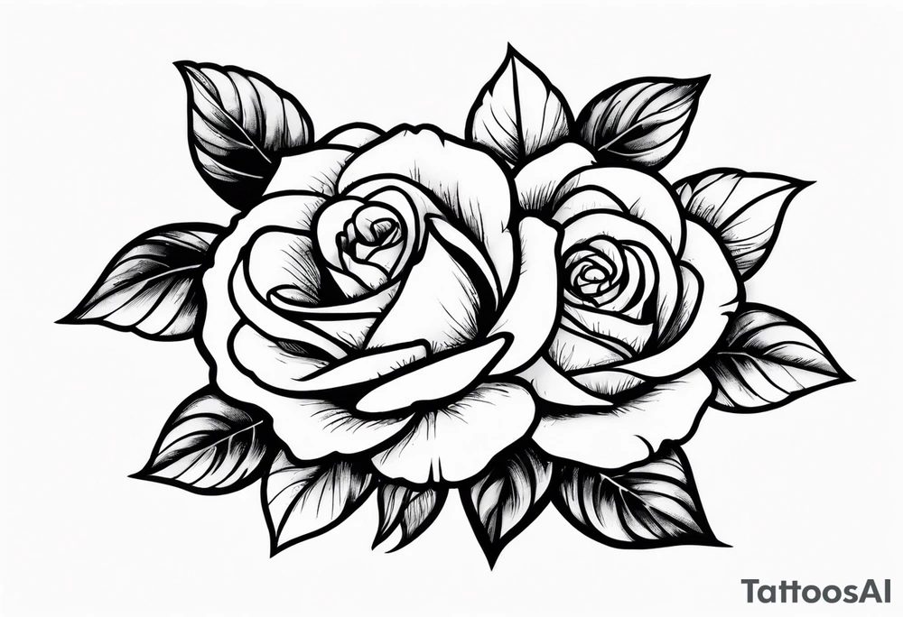 Zwei Rosen mit Leuchtturm tattoo idea