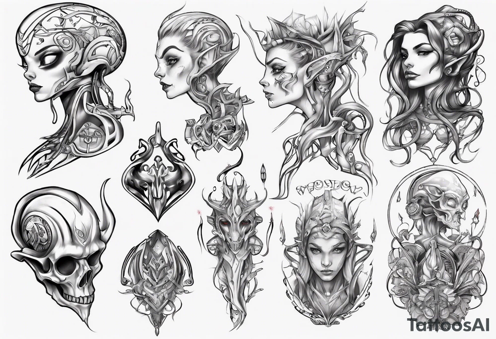 Elf, love, tattoo idea
